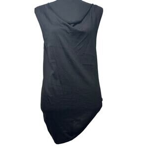 Balenciaga Black Shark tooth Hem Top size S Rare Vintage